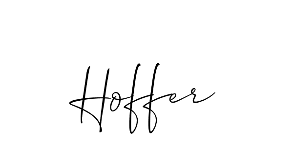 Make a beautiful signature design for name Hoffer. Use this online signature maker to create a handwritten signature for free. Hoffer signature style 2 images and pictures png