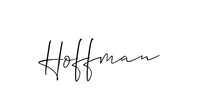 Use a signature maker to create a handwritten signature online. With this signature software, you can design (Allison_Script) your own signature for name Hoffman. Hoffman signature style 2 images and pictures png