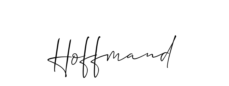 Make a beautiful signature design for name Hoffmand. With this signature (Allison_Script) style, you can create a handwritten signature for free. Hoffmand signature style 2 images and pictures png