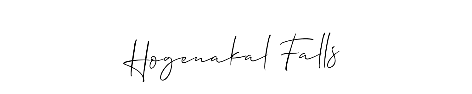 Hogenakal Falls stylish signature style. Best Handwritten Sign (Allison_Script) for my name. Handwritten Signature Collection Ideas for my name Hogenakal Falls. Hogenakal Falls signature style 2 images and pictures png