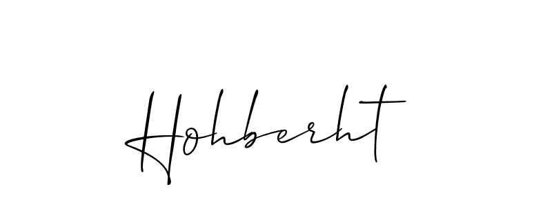 Make a short Hohberht signature style. Manage your documents anywhere anytime using Allison_Script. Create and add eSignatures, submit forms, share and send files easily. Hohberht signature style 2 images and pictures png