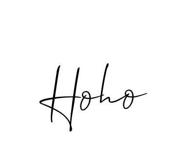 Create a beautiful signature design for name Hoho. With this signature (Allison_Script) fonts, you can make a handwritten signature for free. Hoho signature style 2 images and pictures png