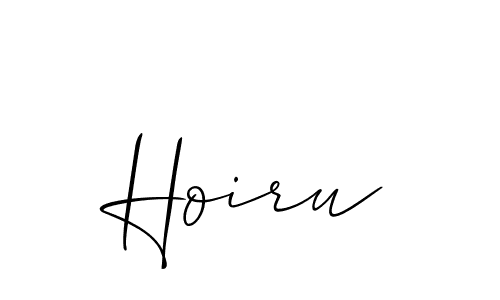 Also we have Hoiru name is the best signature style. Create professional handwritten signature collection using Allison_Script autograph style. Hoiru signature style 2 images and pictures png