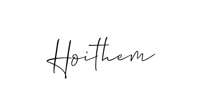 How to make Hoithem signature? Allison_Script is a professional autograph style. Create handwritten signature for Hoithem name. Hoithem signature style 2 images and pictures png