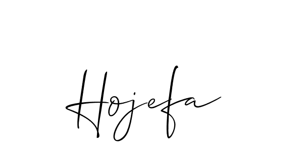 It looks lik you need a new signature style for name Hojefa. Design unique handwritten (Allison_Script) signature with our free signature maker in just a few clicks. Hojefa signature style 2 images and pictures png
