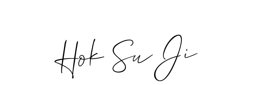 Make a beautiful signature design for name Hok Su Ji. Use this online signature maker to create a handwritten signature for free. Hok Su Ji signature style 2 images and pictures png