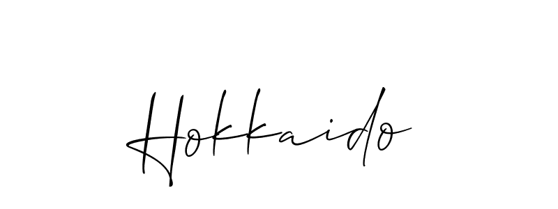 Use a signature maker to create a handwritten signature online. With this signature software, you can design (Allison_Script) your own signature for name Hokkaido. Hokkaido signature style 2 images and pictures png