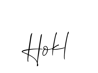 Also we have Hokl name is the best signature style. Create professional handwritten signature collection using Allison_Script autograph style. Hokl signature style 2 images and pictures png