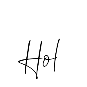 It looks lik you need a new signature style for name Hol. Design unique handwritten (Allison_Script) signature with our free signature maker in just a few clicks. Hol signature style 2 images and pictures png