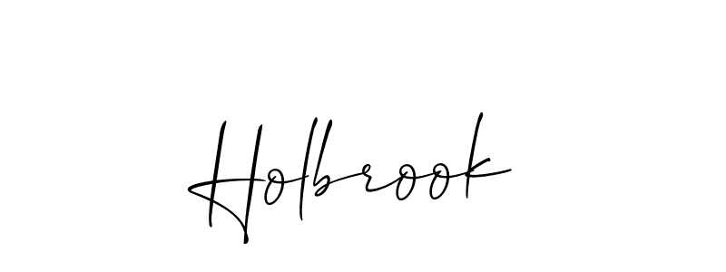 Use a signature maker to create a handwritten signature online. With this signature software, you can design (Allison_Script) your own signature for name Holbrook. Holbrook signature style 2 images and pictures png