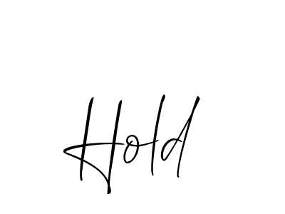 Design your own signature with our free online signature maker. With this signature software, you can create a handwritten (Allison_Script) signature for name Hold. Hold signature style 2 images and pictures png