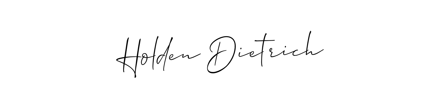 How to make Holden Dietrich signature? Allison_Script is a professional autograph style. Create handwritten signature for Holden Dietrich name. Holden Dietrich signature style 2 images and pictures png