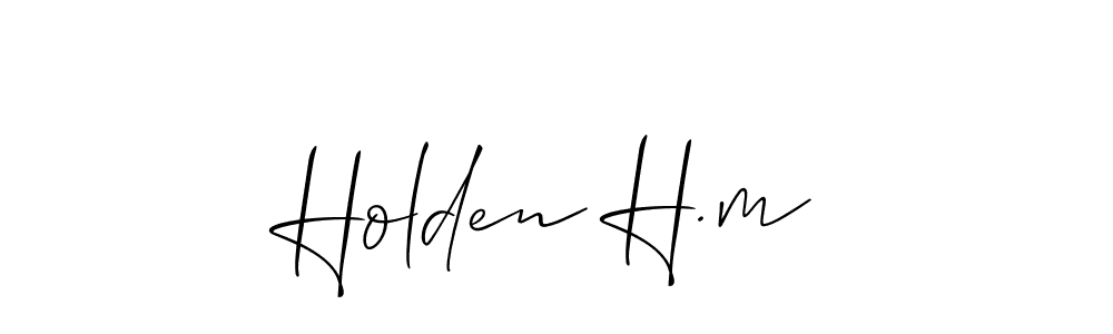 This is the best signature style for the Holden H.m name. Also you like these signature font (Allison_Script). Mix name signature. Holden H.m signature style 2 images and pictures png