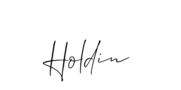 It looks lik you need a new signature style for name Holdin. Design unique handwritten (Allison_Script) signature with our free signature maker in just a few clicks. Holdin signature style 2 images and pictures png