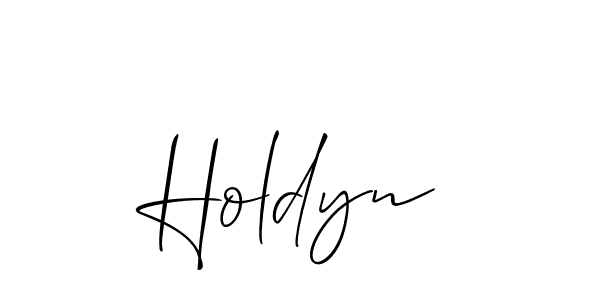 How to make Holdyn name signature. Use Allison_Script style for creating short signs online. This is the latest handwritten sign. Holdyn signature style 2 images and pictures png