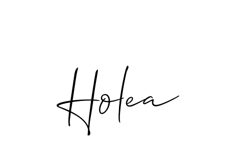 Allison_Script is a professional signature style that is perfect for those who want to add a touch of class to their signature. It is also a great choice for those who want to make their signature more unique. Get Holea name to fancy signature for free. Holea signature style 2 images and pictures png