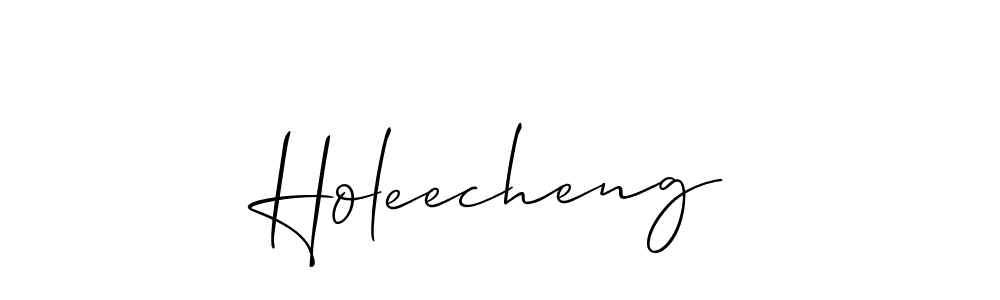 Similarly Allison_Script is the best handwritten signature design. Signature creator online .You can use it as an online autograph creator for name Holeecheng. Holeecheng signature style 2 images and pictures png