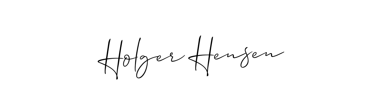 Design your own signature with our free online signature maker. With this signature software, you can create a handwritten (Allison_Script) signature for name Holger Hensen. Holger Hensen signature style 2 images and pictures png