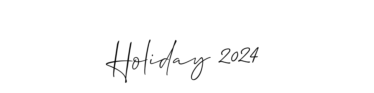 if you are searching for the best signature style for your name Holiday 2024. so please give up your signature search. here we have designed multiple signature styles  using Allison_Script. Holiday 2024 signature style 2 images and pictures png