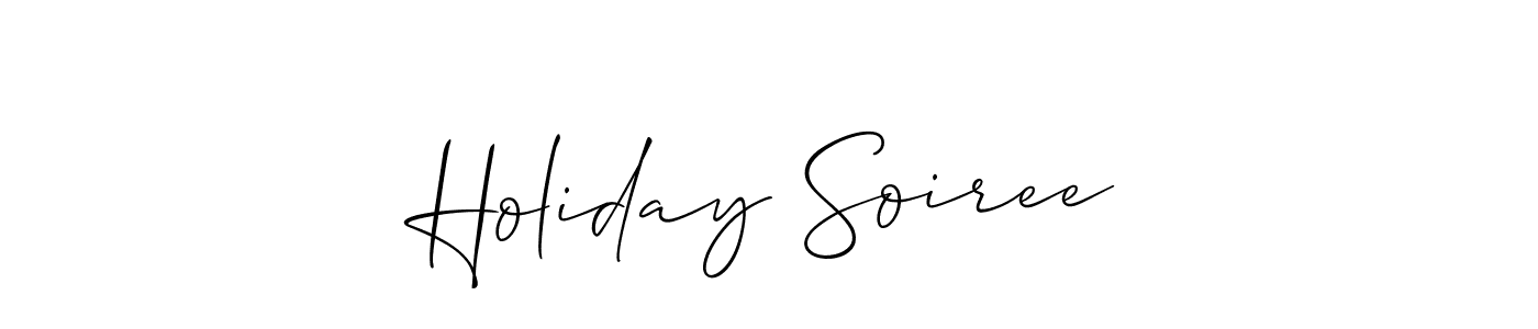 Make a beautiful signature design for name Holiday Soiree. Use this online signature maker to create a handwritten signature for free. Holiday Soiree signature style 2 images and pictures png