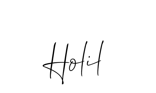 You can use this online signature creator to create a handwritten signature for the name Holil. This is the best online autograph maker. Holil signature style 2 images and pictures png