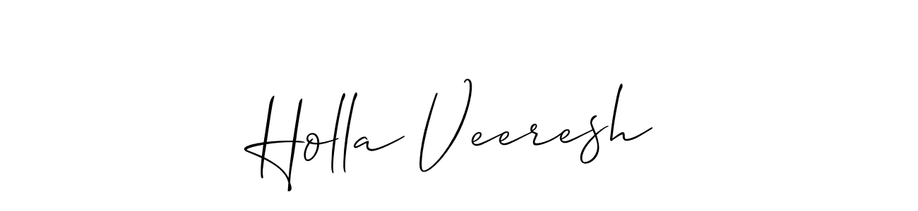 How to Draw Holla Veeresh signature style? Allison_Script is a latest design signature styles for name Holla Veeresh. Holla Veeresh signature style 2 images and pictures png