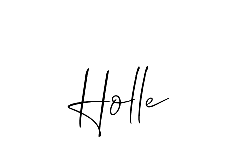 How to make Holle name signature. Use Allison_Script style for creating short signs online. This is the latest handwritten sign. Holle signature style 2 images and pictures png