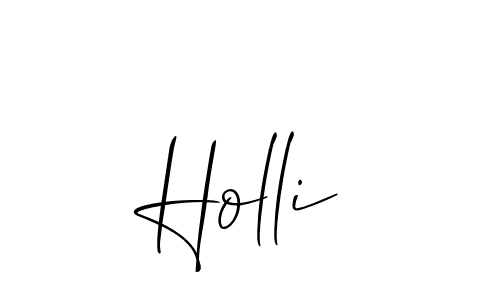 Similarly Allison_Script is the best handwritten signature design. Signature creator online .You can use it as an online autograph creator for name Holli. Holli signature style 2 images and pictures png