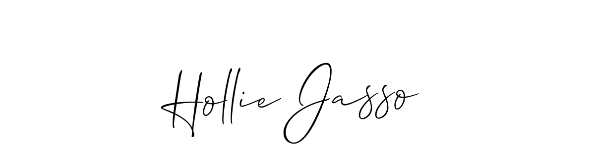 Make a beautiful signature design for name Hollie Jasso. Use this online signature maker to create a handwritten signature for free. Hollie Jasso signature style 2 images and pictures png