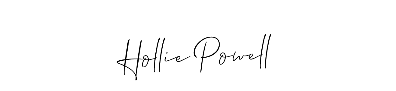 How to make Hollie Powell name signature. Use Allison_Script style for creating short signs online. This is the latest handwritten sign. Hollie Powell signature style 2 images and pictures png