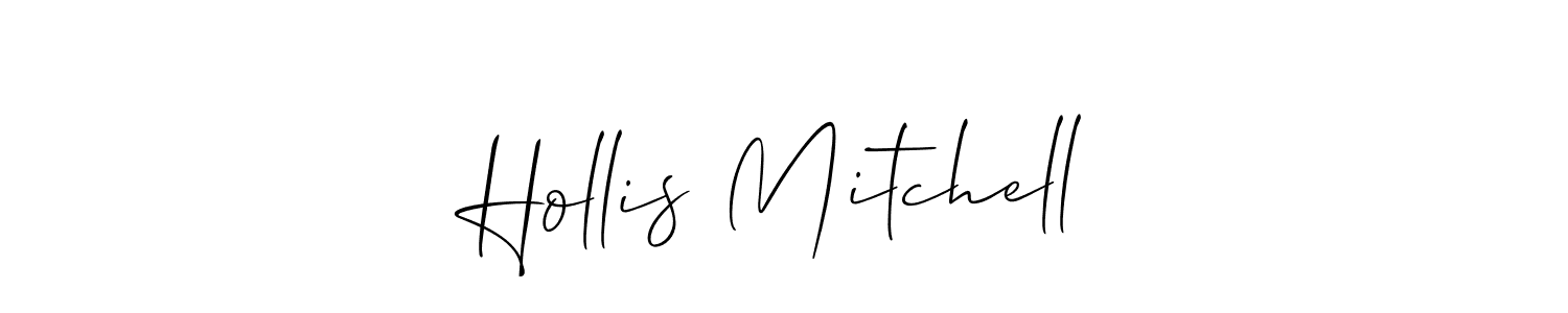 Hollis Mitchell stylish signature style. Best Handwritten Sign (Allison_Script) for my name. Handwritten Signature Collection Ideas for my name Hollis Mitchell. Hollis Mitchell signature style 2 images and pictures png