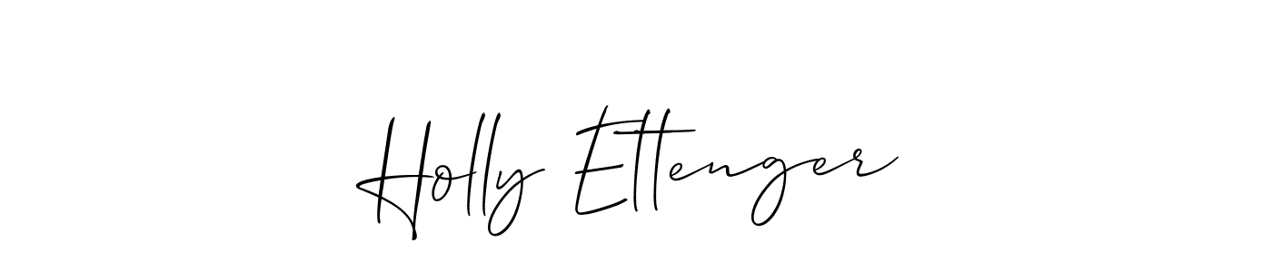 How to make Holly Ettenger name signature. Use Allison_Script style for creating short signs online. This is the latest handwritten sign. Holly Ettenger signature style 2 images and pictures png