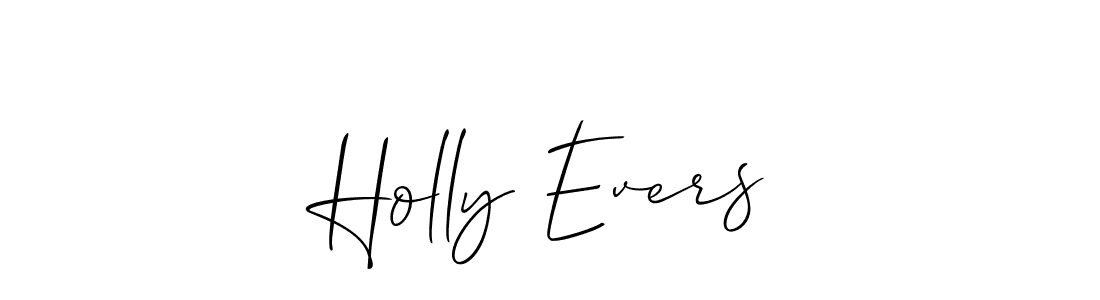 Design your own signature with our free online signature maker. With this signature software, you can create a handwritten (Allison_Script) signature for name Holly Evers. Holly Evers signature style 2 images and pictures png