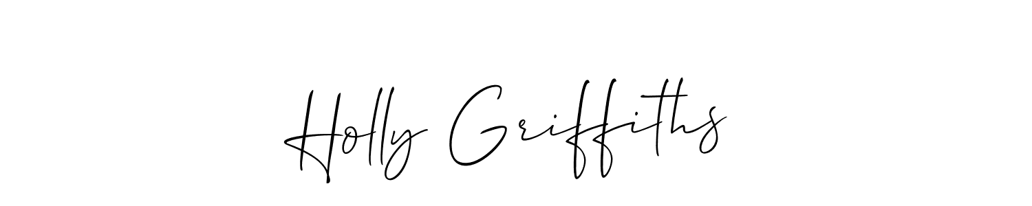 How to make Holly Griffiths signature? Allison_Script is a professional autograph style. Create handwritten signature for Holly Griffiths name. Holly Griffiths signature style 2 images and pictures png