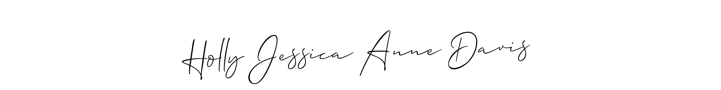 Allison_Script is a professional signature style that is perfect for those who want to add a touch of class to their signature. It is also a great choice for those who want to make their signature more unique. Get Holly Jessica Anne Davis name to fancy signature for free. Holly Jessica Anne Davis signature style 2 images and pictures png
