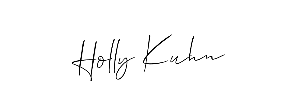 Use a signature maker to create a handwritten signature online. With this signature software, you can design (Allison_Script) your own signature for name Holly Kuhn. Holly Kuhn signature style 2 images and pictures png