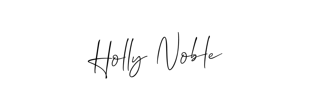 How to make Holly Noble name signature. Use Allison_Script style for creating short signs online. This is the latest handwritten sign. Holly Noble signature style 2 images and pictures png