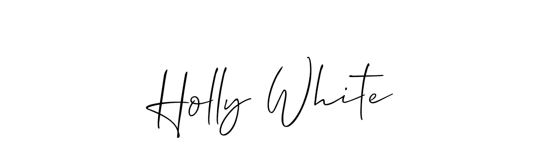 if you are searching for the best signature style for your name Holly White. so please give up your signature search. here we have designed multiple signature styles  using Allison_Script. Holly White signature style 2 images and pictures png