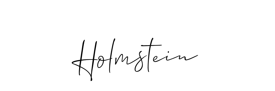 Create a beautiful signature design for name Holmstein. With this signature (Allison_Script) fonts, you can make a handwritten signature for free. Holmstein signature style 2 images and pictures png