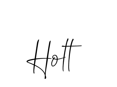 How to make Holt name signature. Use Allison_Script style for creating short signs online. This is the latest handwritten sign. Holt signature style 2 images and pictures png