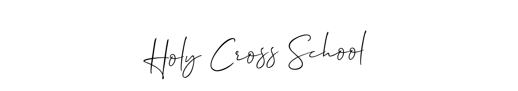 Similarly Allison_Script is the best handwritten signature design. Signature creator online .You can use it as an online autograph creator for name Holy Cross School. Holy Cross School signature style 2 images and pictures png