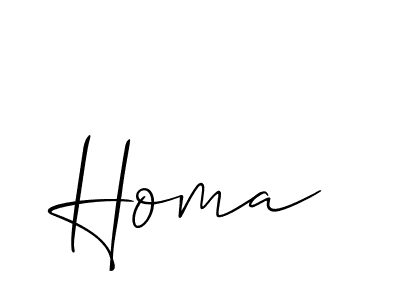 Make a short Homa signature style. Manage your documents anywhere anytime using Allison_Script. Create and add eSignatures, submit forms, share and send files easily. Homa signature style 2 images and pictures png