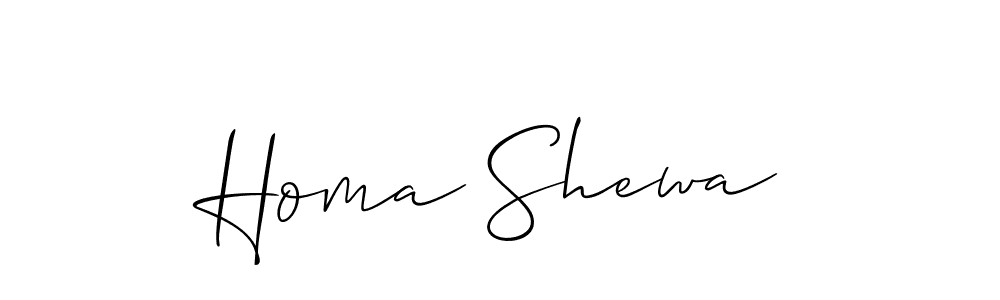 Best and Professional Signature Style for Homa Shewa. Allison_Script Best Signature Style Collection. Homa Shewa signature style 2 images and pictures png