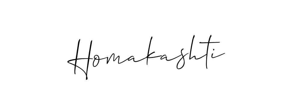 Create a beautiful signature design for name Homakashti. With this signature (Allison_Script) fonts, you can make a handwritten signature for free. Homakashti signature style 2 images and pictures png
