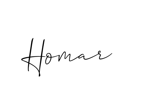 Also we have Homar name is the best signature style. Create professional handwritten signature collection using Allison_Script autograph style. Homar signature style 2 images and pictures png