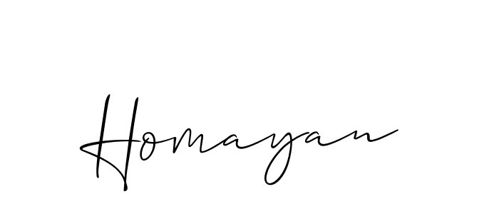 Best and Professional Signature Style for Homayan. Allison_Script Best Signature Style Collection. Homayan signature style 2 images and pictures png