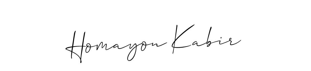 Make a beautiful signature design for name Homayon Kabir. Use this online signature maker to create a handwritten signature for free. Homayon Kabir signature style 2 images and pictures png
