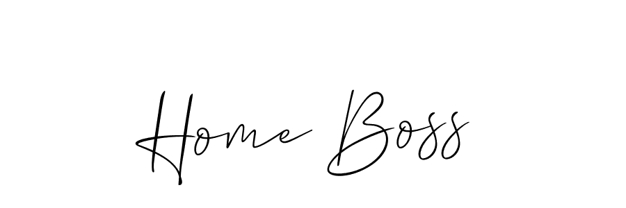 It looks lik you need a new signature style for name Home Boss. Design unique handwritten (Allison_Script) signature with our free signature maker in just a few clicks. Home Boss signature style 2 images and pictures png