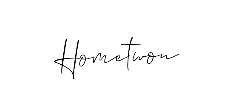 Make a beautiful signature design for name Hometwon. Use this online signature maker to create a handwritten signature for free. Hometwon signature style 2 images and pictures png