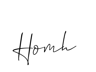 Once you've used our free online signature maker to create your best signature Allison_Script style, it's time to enjoy all of the benefits that Homh name signing documents. Homh signature style 2 images and pictures png